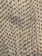 Load image into Gallery viewer, Pamper Yourself Now White with Black Small Spots Design Long Scarf