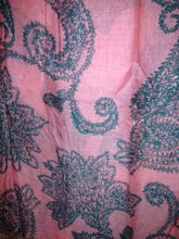 Load image into Gallery viewer, Pamper Yourself Now Pink with Black Paisley Pattern Long Scarf, Soft Ladies Fashion London