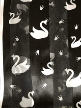 Load image into Gallery viewer, Pamper Yourself Now Swan Design Ladies Thin Pretty Scarf. Swan Gift for Women.