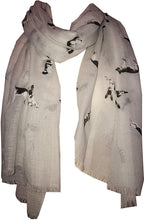 Load image into Gallery viewer, White German Shepherd Design Long Scarf/wrap