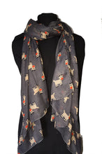 Load image into Gallery viewer, Pamper Yourself Now Grey Rudolph Reindeer Christmas Long Scarf