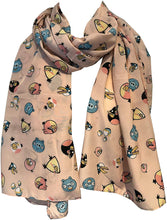 Load image into Gallery viewer, Pink Angry Bird Design Scarf Lovely Soft Scarf Fantastic Gift