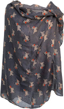 Load image into Gallery viewer, Pamper Yourself Now Grey Rudolph Reindeer Christmas Long Scarf