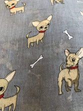 Load image into Gallery viewer, Grey Chihuahua dog scarf