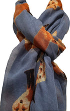 Load image into Gallery viewer, Pamper Yourself Now Light Blue Fox Fashion Scarf Long Soft wrap/Sarong