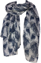 Load image into Gallery viewer, Pamper Yourself Now Peachy Orange Jellyfish Design Scarf.