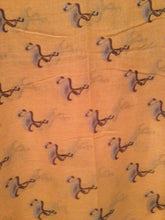 Load image into Gallery viewer, Pamper Yourself Now Mustard Flamingo Design Print Scarf Long Soft wrap/Sarong