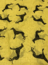 Load image into Gallery viewer, mustard greyhound scarf