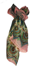 Load image into Gallery viewer, Pamper Yourself Now Pink with Bright Coloured Paisley Long Scarf, Soft Ladies Fashion London