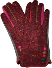Load image into Gallery viewer, G1918 Speckled pattern super soft ladies stylish gloves with different coloured splashes of colour between fingers.