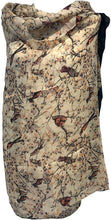 Load image into Gallery viewer, Pamper Yourself Now Beige with Black/Pink Bird in Bush Scarf