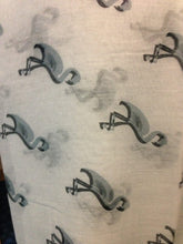 Load image into Gallery viewer, Pamper Yourself Now White Flamingo Design Print Scarf Long Soft wrap/Sarong