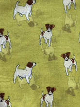 Load image into Gallery viewer, Pamper Yourself Now Mustard Jack Russel Dog Scarf/wrap