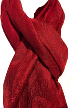 Load image into Gallery viewer, Plain Red Pashmina Style Scarf/wrap.