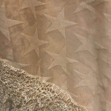 Load image into Gallery viewer, Pamper Yourself Now Beige with Beige Star lace Trimmed Triangle Scarf