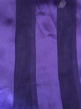 Load image into Gallery viewer, Plain Purple Faux Chiffon and Satin Style Striped Scarf Thin Pretty Scarf Great for Any Outfit