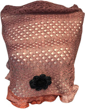 Load image into Gallery viewer, Pamper Yourself Now Middle Pink with Pink Trim and Black Flower Triangle Scarf