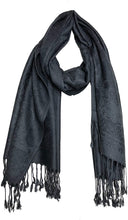 Load image into Gallery viewer, Plain Grey Pashmina Style Scarf/wrap
