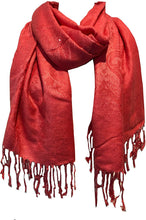 Load image into Gallery viewer, Plain Coral Pashmina Style Scarf/wrap.