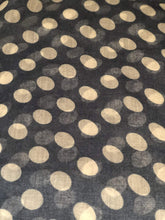 Load image into Gallery viewer, Pamper Yourself Now Blue with White Big spot Scarf/wrap