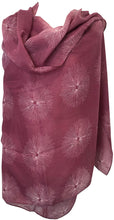 Load image into Gallery viewer, Pamper Yourself Now Plum with White Sun Rays Scarf/wrap