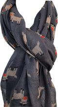 Load image into Gallery viewer, Pamper Yourself Now Grey Rudolph Reindeer Christmas Long Scarf