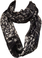 Load image into Gallery viewer, Pamper Yourself Now Bluey/Grey Animal Print Shiny Snood