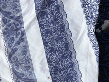 Load image into Gallery viewer, Blue funky snood with diamond design finish and small tassels