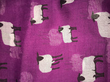 Load image into Gallery viewer, Pamper Yourself Now Purple Sheep Design Long Scarf, Soft Ladies Fashion London