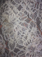 Load image into Gallery viewer, Pamper Yourself Now Beige Roses Designs lace Triangle Scarf. a Lovely Fashion Item. Fantastic Gift