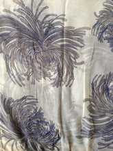 Load image into Gallery viewer, Pamper Yourself Now Cream with Brown Chrysanthemum Flower Long Scarf, Soft Ladies Fashion London