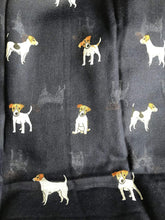 Load image into Gallery viewer, Pamper Yourself Now Navy Blue Jack Russell Dog Scarf/wrap