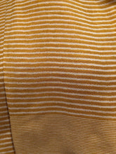 Load image into Gallery viewer, Yellow with white stripes unisex long soft scarf, great for a present/gift.
