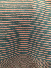 Load image into Gallery viewer, Pamper Yourself Now Turquoise with White Stripes Long Soft Scarf