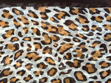 Load image into Gallery viewer, Dark Brown with Brown Chiffon Style Animal Leopard Print Design Soft Ladies Scarf with Border