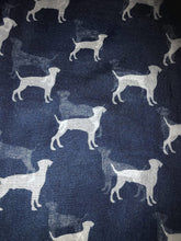 Load image into Gallery viewer, Pamper Yourself Now Labrador Dog Long Soft wrap/Sarong, Great for prsents. (Navy with White)