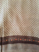 Load image into Gallery viewer, Pamper Yourself Now Dark Brown Scarf with Dark Brown Spotty Scarves with Borders, Long, Soft, Pretty Scarf/Wrap