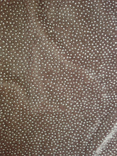 Load image into Gallery viewer, Brown Velvet Devore Silver Sparkle Scarf/wrap with Tassels Lovely Long Scarf Fantastic Gift