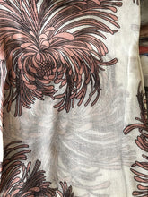 Load image into Gallery viewer, Pamper Yourself Now Cream with Pink Chrysanthemum Flower Long Scarf, Soft Ladies Fashion London