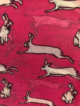 Load image into Gallery viewer, Pamper Yourself Now Bright Pink with Leaping Hare Design Scarf/wrap