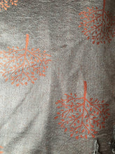 Load image into Gallery viewer, Orange and grey mulberry tree pashmina