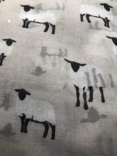 Load image into Gallery viewer, Pamper Yourself Now Beige Sheep Design Long Scarf, Great for Presents/Gifts for Sheep Lovers.