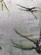 Load image into Gallery viewer, Pamper Yourself Now Grey with Coloured Big Dragonfly Design Scarf Lovely Soft Scarf Fantastic Gift