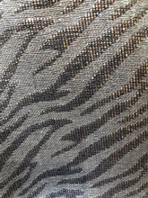 Load image into Gallery viewer, Pamper Yourself Now Blue with Black and Silver Zebra Design Scarf/wrap