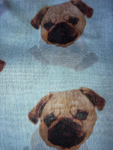Load image into Gallery viewer, Pamper Yourself Now Green Pug Scarf Great for Presents/Gifts.