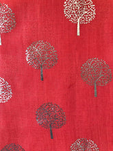 Load image into Gallery viewer, Pamper Yourself Now Coral with Silver Foiled Mulberry Tree Design Ladies Scarf/wrap. Great Present for Mum, Sister, Girlfriend or Wife.