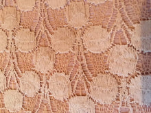 Load image into Gallery viewer, Pamper Yourself Now Pale Orange Circle lace with Chiffon Edge Design Triangle Scarf