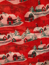 Load image into Gallery viewer, Pamper Yourself Now Red Snow Scene/Christmas Scenery Christmas Ladies Scarf