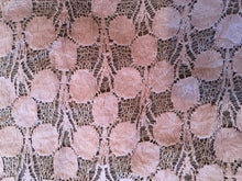 Load image into Gallery viewer, Pamper Yourself Now Brown Circle lace with Chiffon Edge Design Triangle Scarf