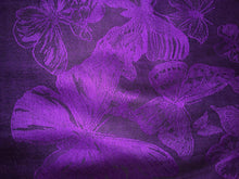 Load image into Gallery viewer, Purple with black butterflies Pashmina Style Scarf Lovely Summer wrap
